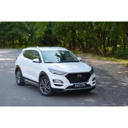 Накладки сплиттеры на пороги на Hyundai Tucson III